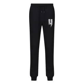 BLACK JOGGERS FLYING Y LOGO