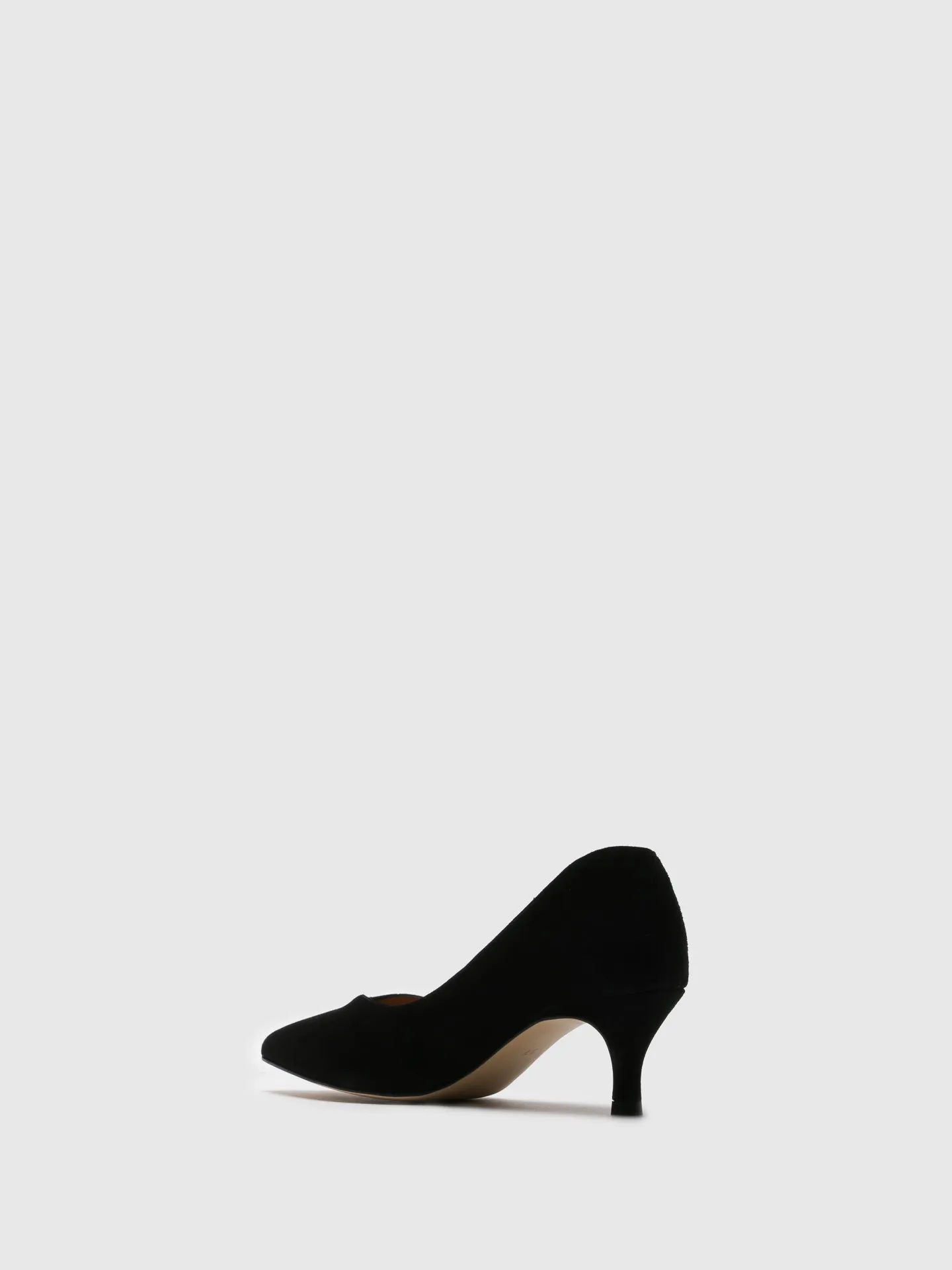 Black Kitten Heel Shoes