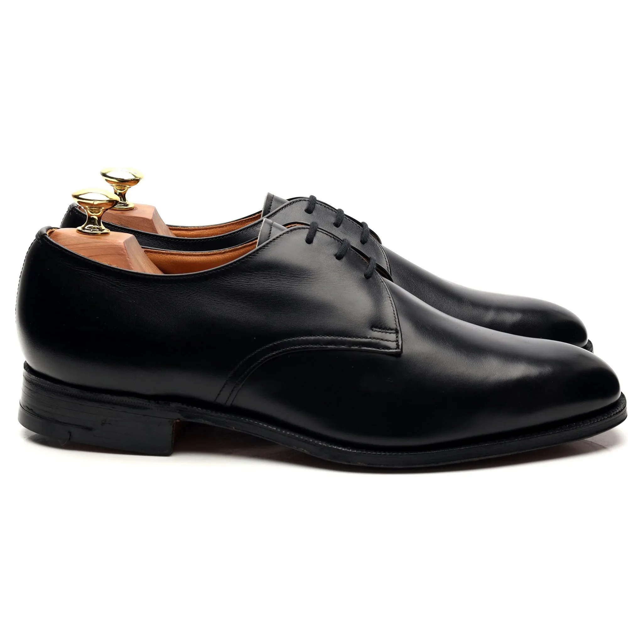 Black Leather Derby UK 8.5 H