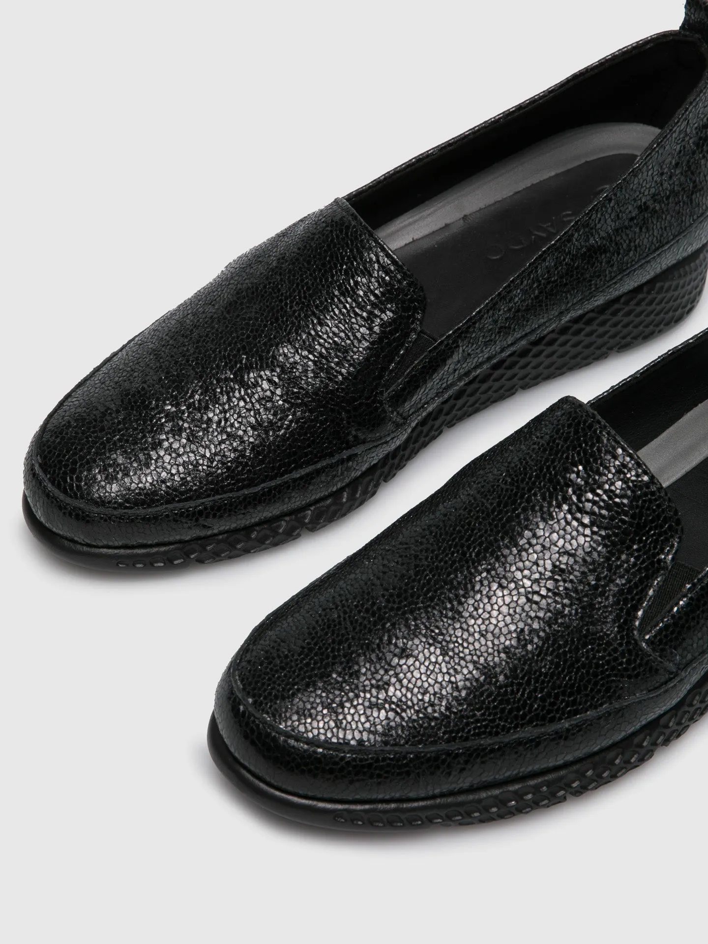 Black Mocassins Shoes