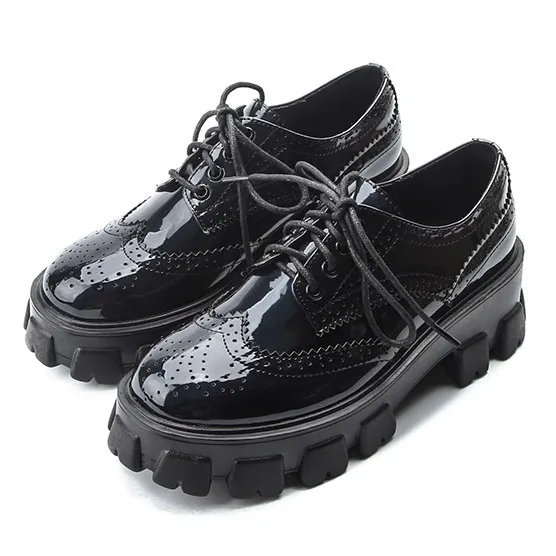 Classic Lace Up Platforms Creepers