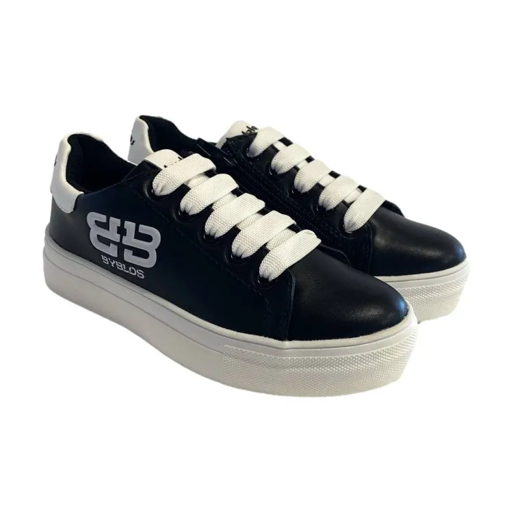 Black Platform Lace-Up Byblos O-312 Sneakers