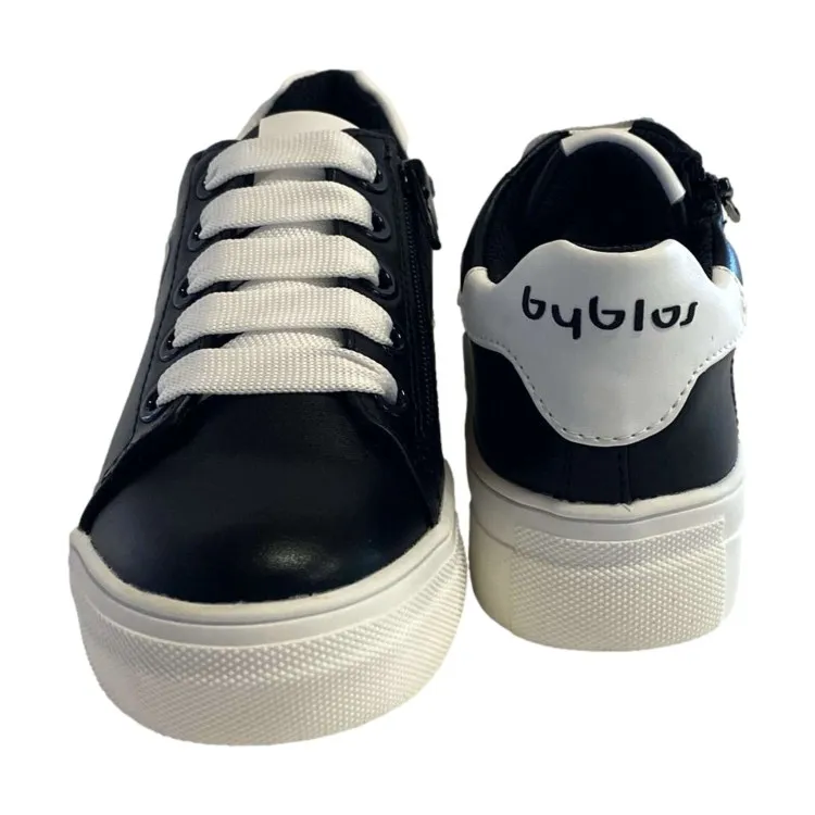 Black Platform Lace-Up Byblos O-312 Sneakers