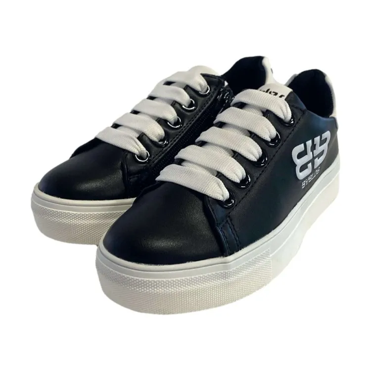 Black Platform Lace-Up Byblos O-312 Sneakers