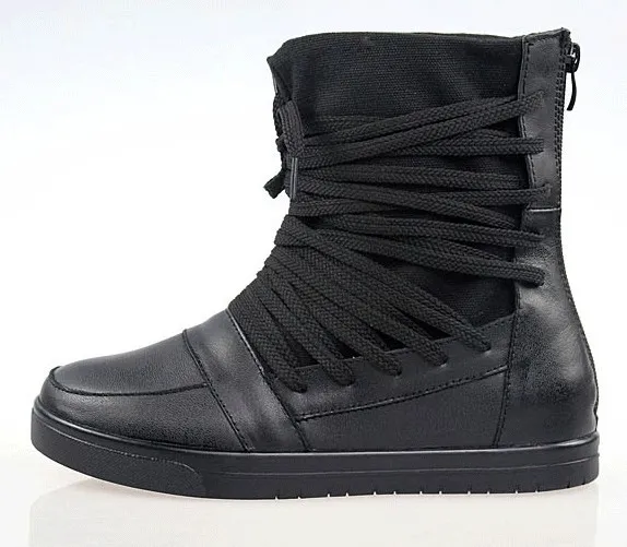 Black Punk Rock High Top Sneakers