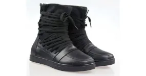 Black Punk Rock High Top Sneakers