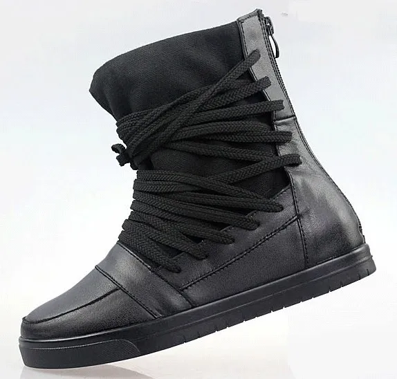 Black Punk Rock High Top Sneakers