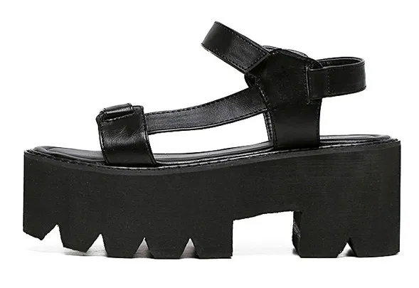 Gothic Straps Platforms Sandals