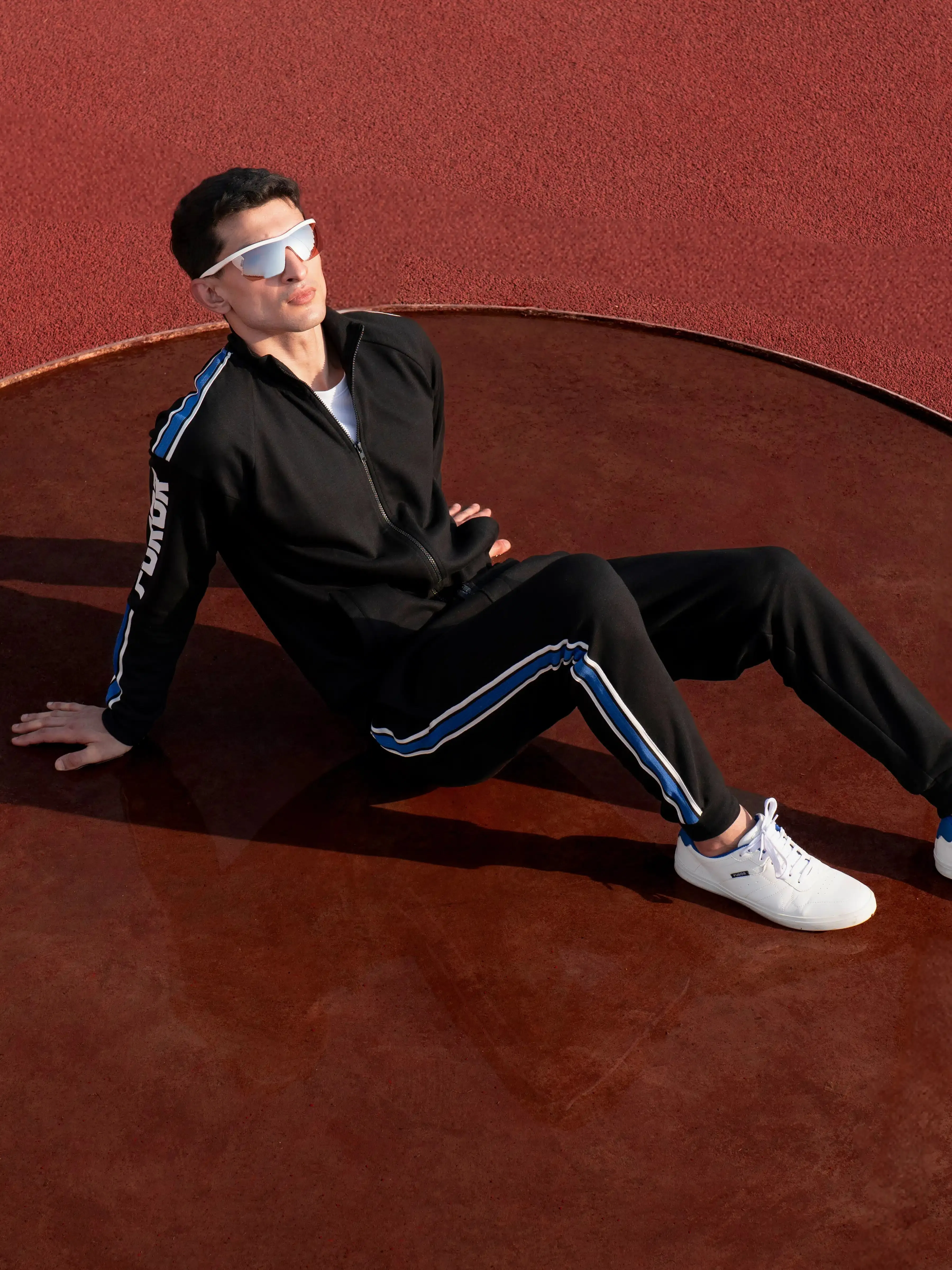 Black Regular Fit Jog Pant | Tracksuit - FMBTKS24-004