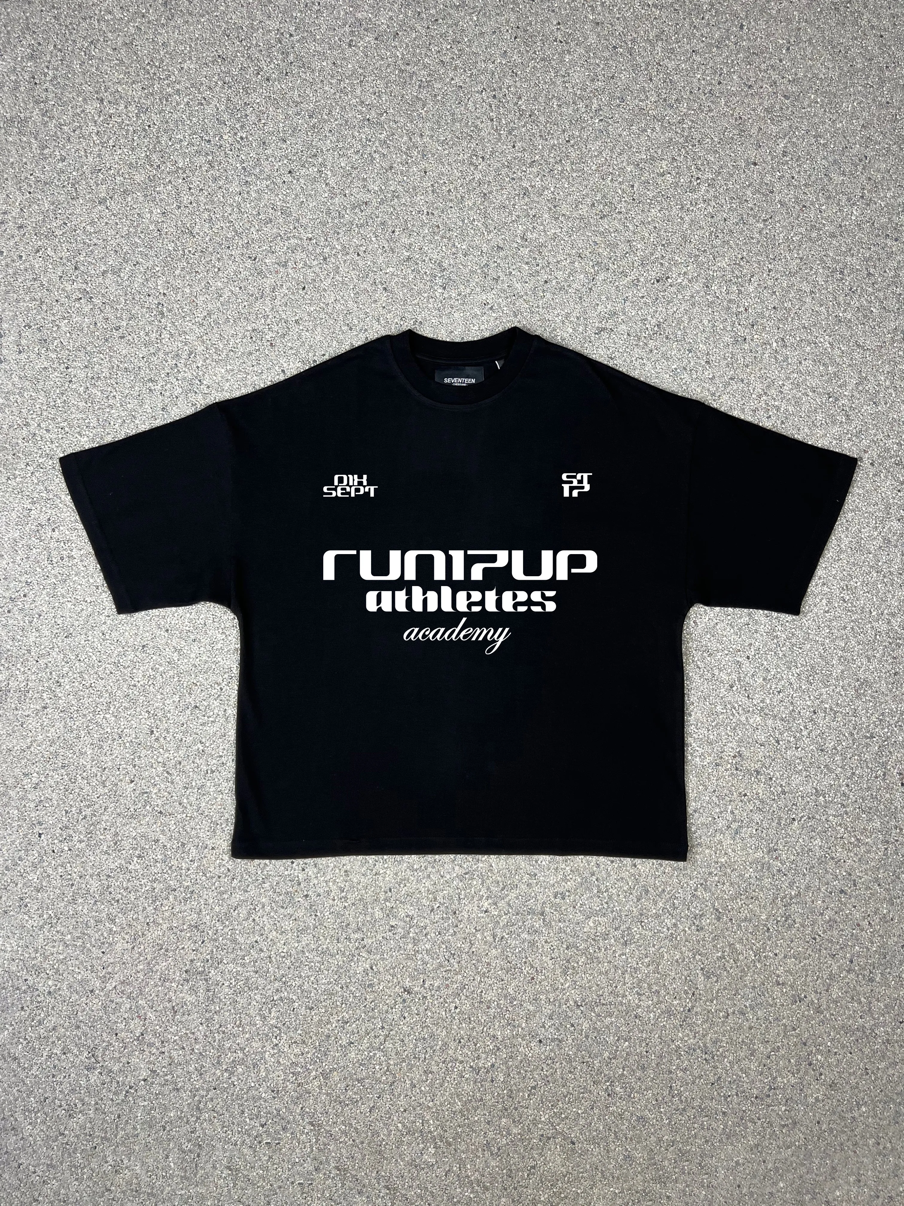 Black Run17Up Athletes T-Shirt