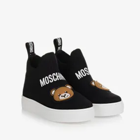 Black Teddy Bear Sock Trainers