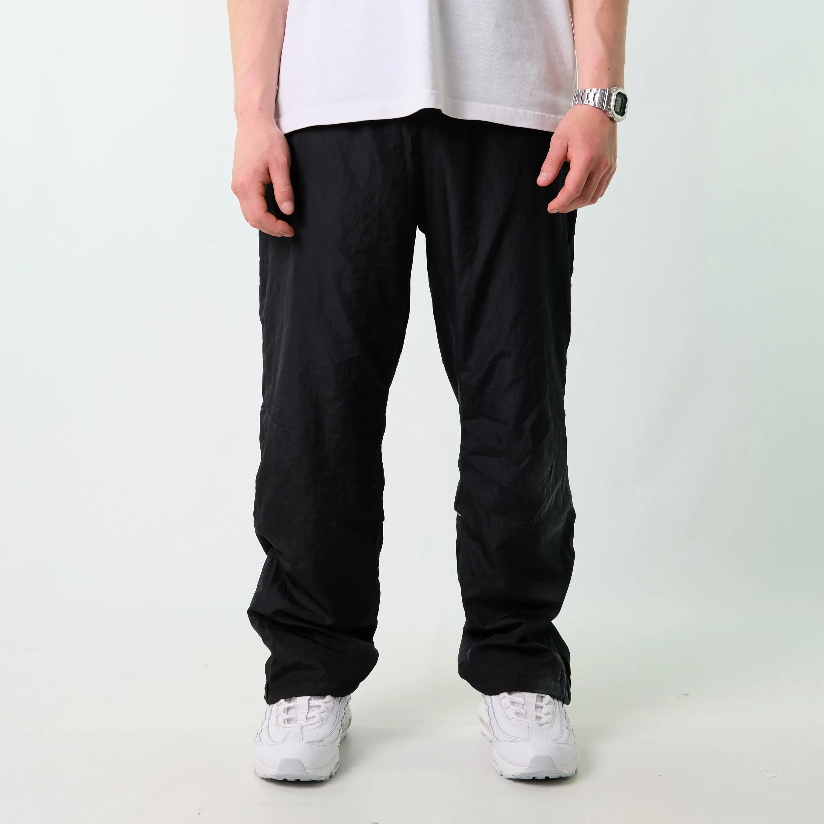 Black y2ks Nike Tracksuit Bottoms  Baggy Pants (32x30)