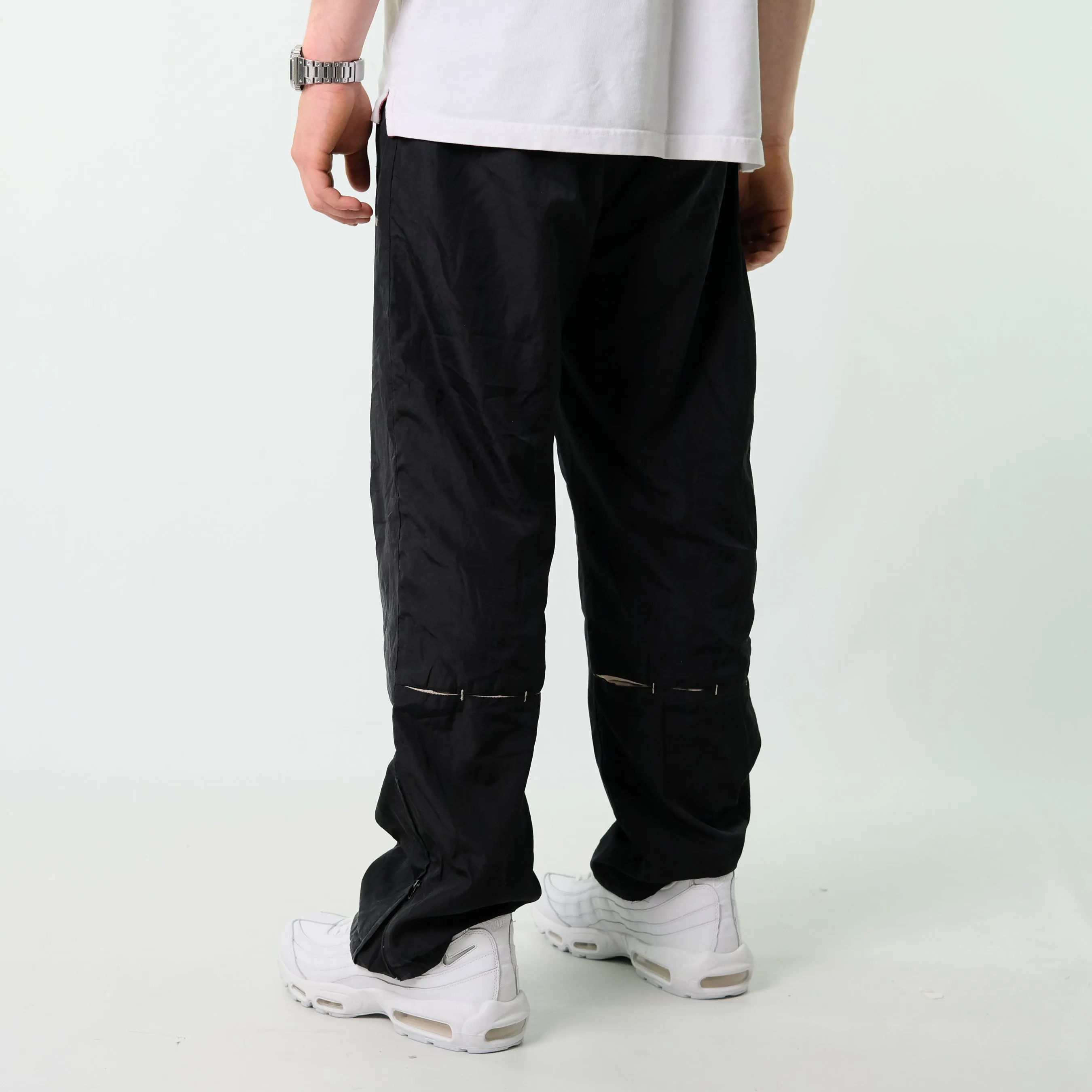 Black y2ks Nike Tracksuit Bottoms  Baggy Pants (32x30)