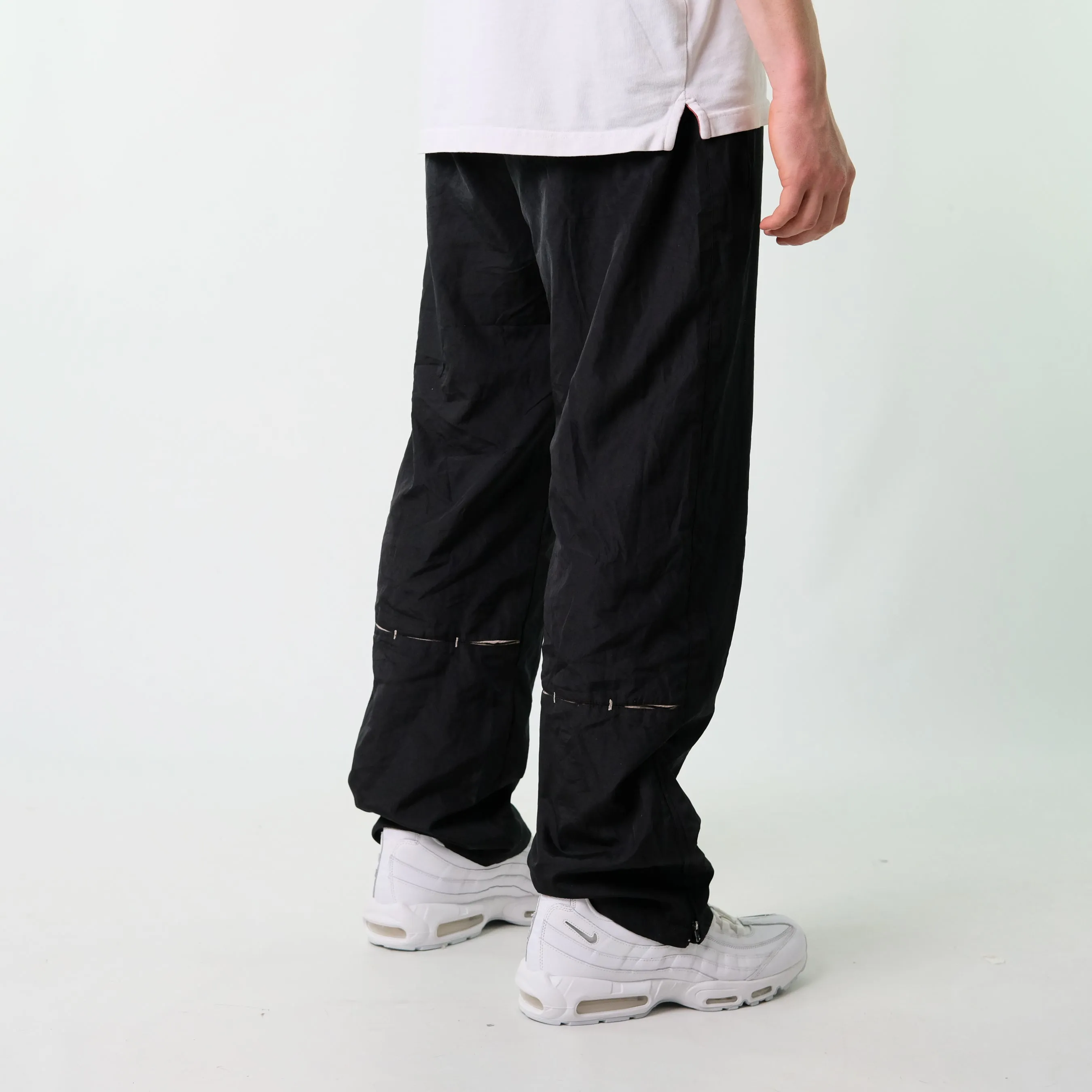 Black y2ks Nike Tracksuit Bottoms  Baggy Pants (32x30)