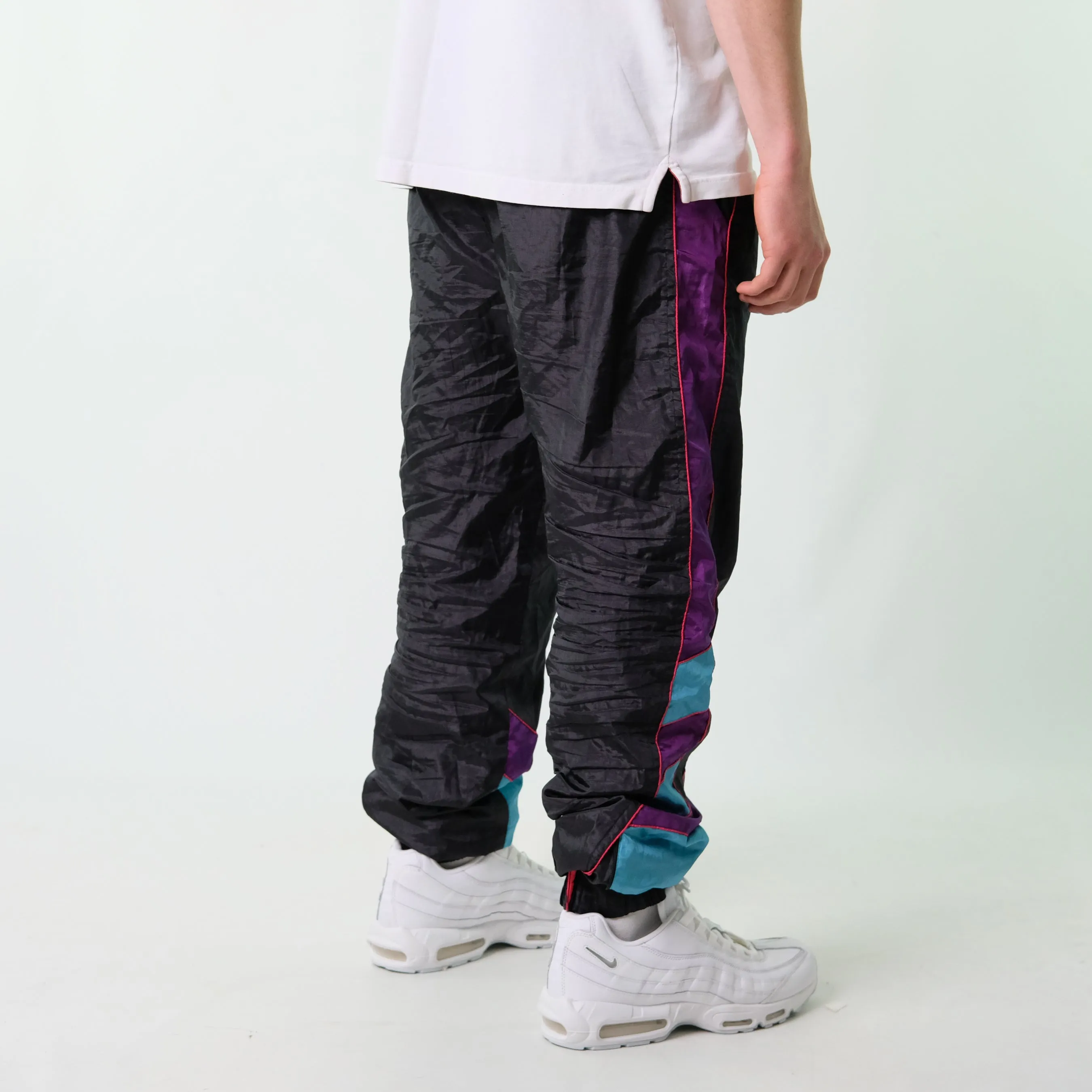 Black y2ks Nike Tracksuit Bottoms  Baggy Pants (36x32)