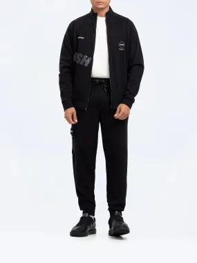 Black Zipper Jacket | Tracksuit - FMTTKS24-003