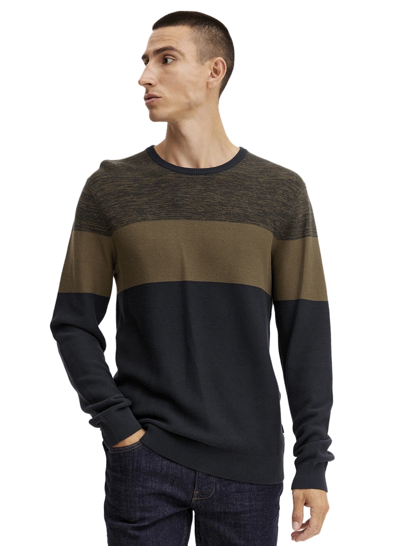 Blend Olive Knit Sweatshirt