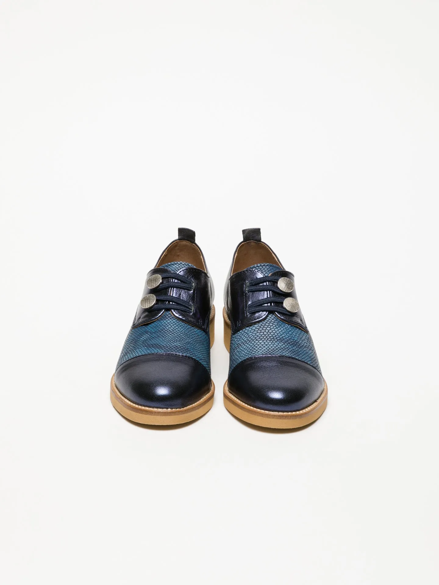 Blue Derby Shoes