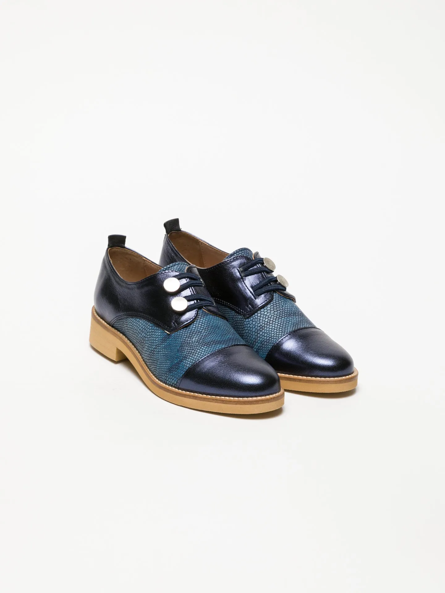 Blue Derby Shoes