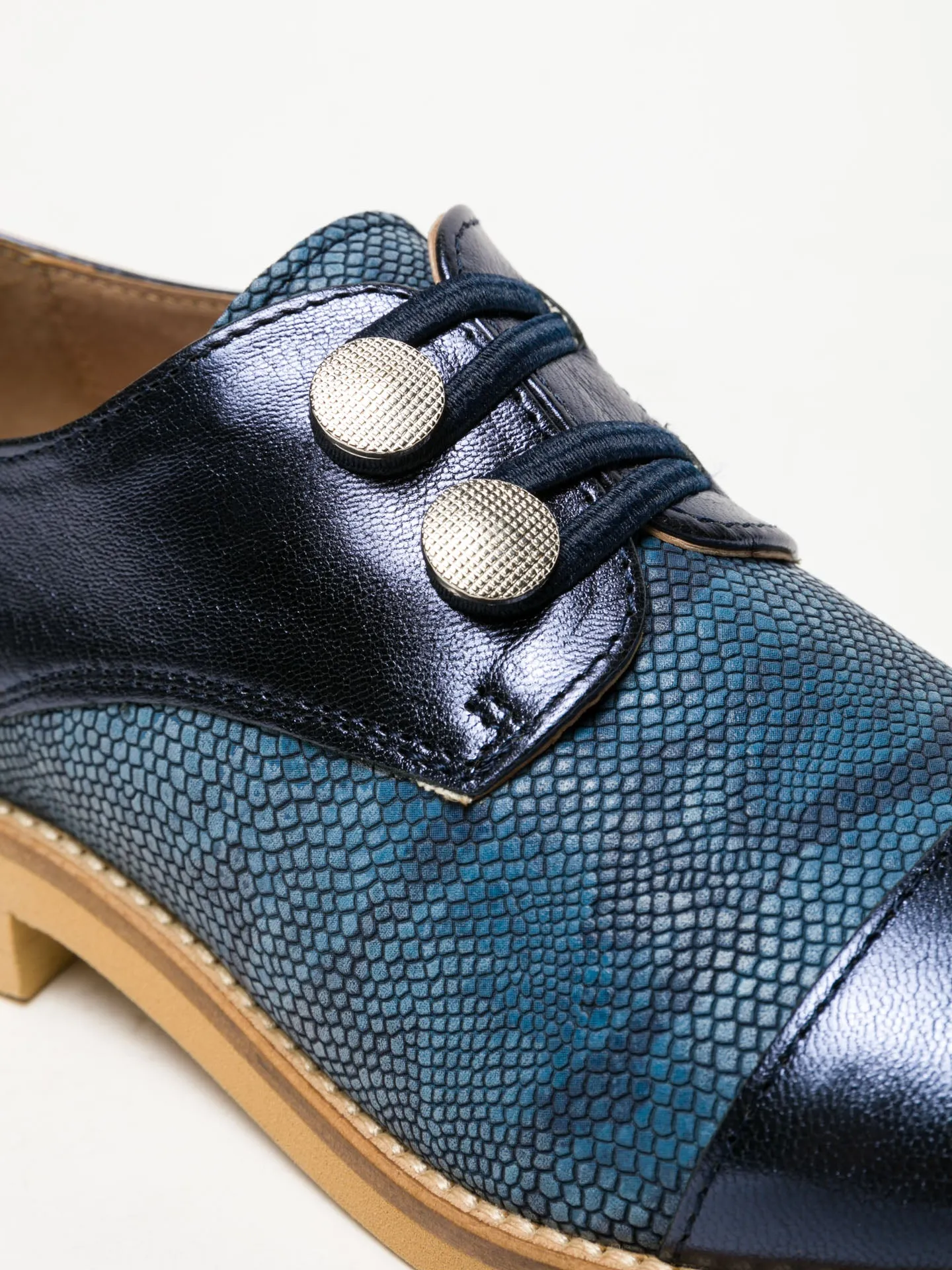 Blue Derby Shoes