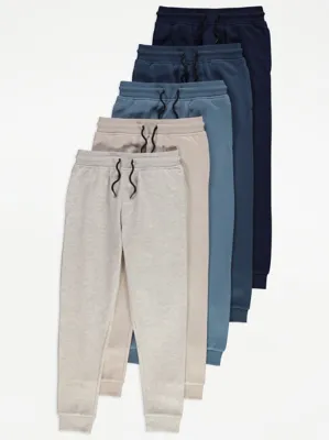 Blue Joggers 5 Pack | Kids | George at ASDA