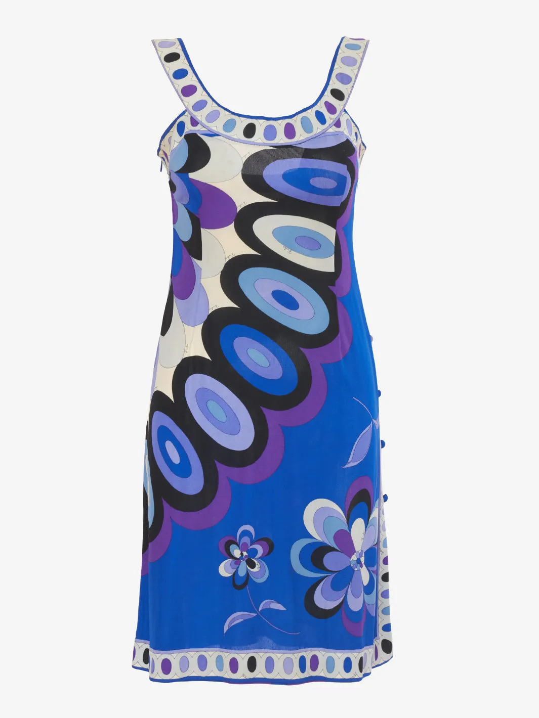 Blue Patterned Dress by Emilio Pucci