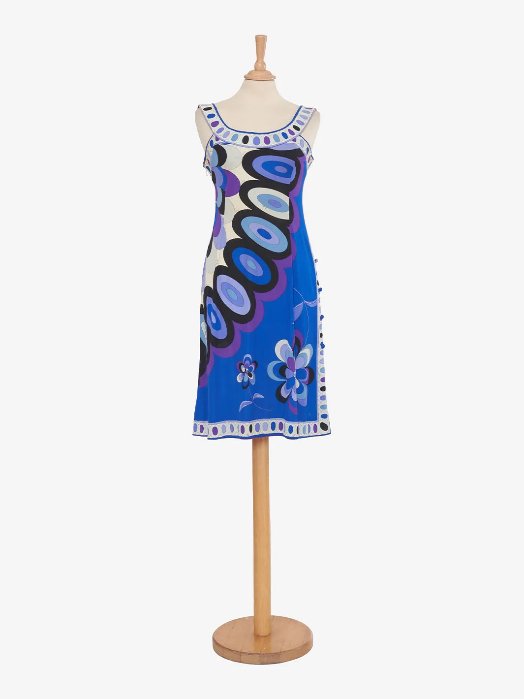 Blue Patterned Dress by Emilio Pucci