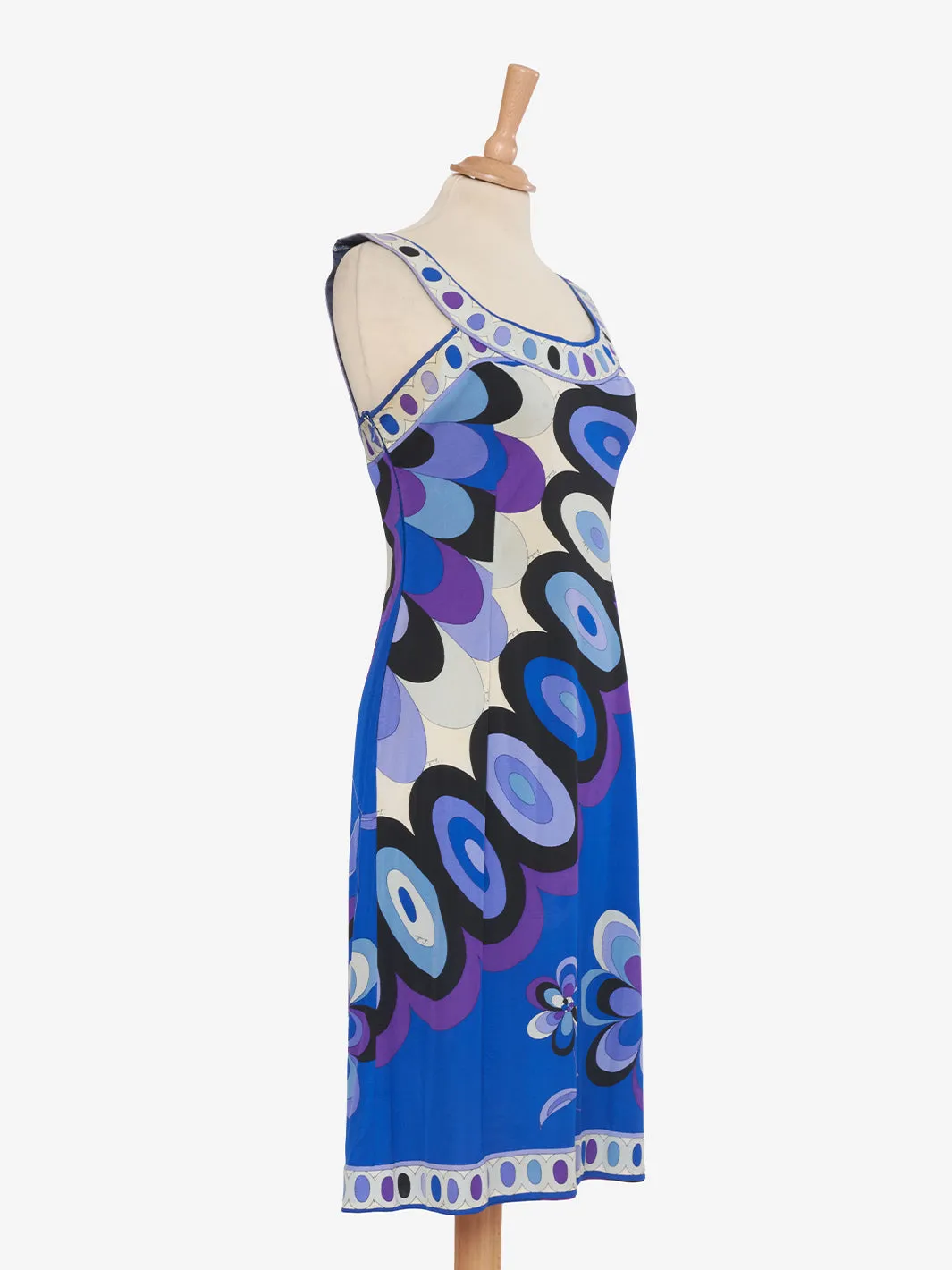 Blue Patterned Dress by Emilio Pucci