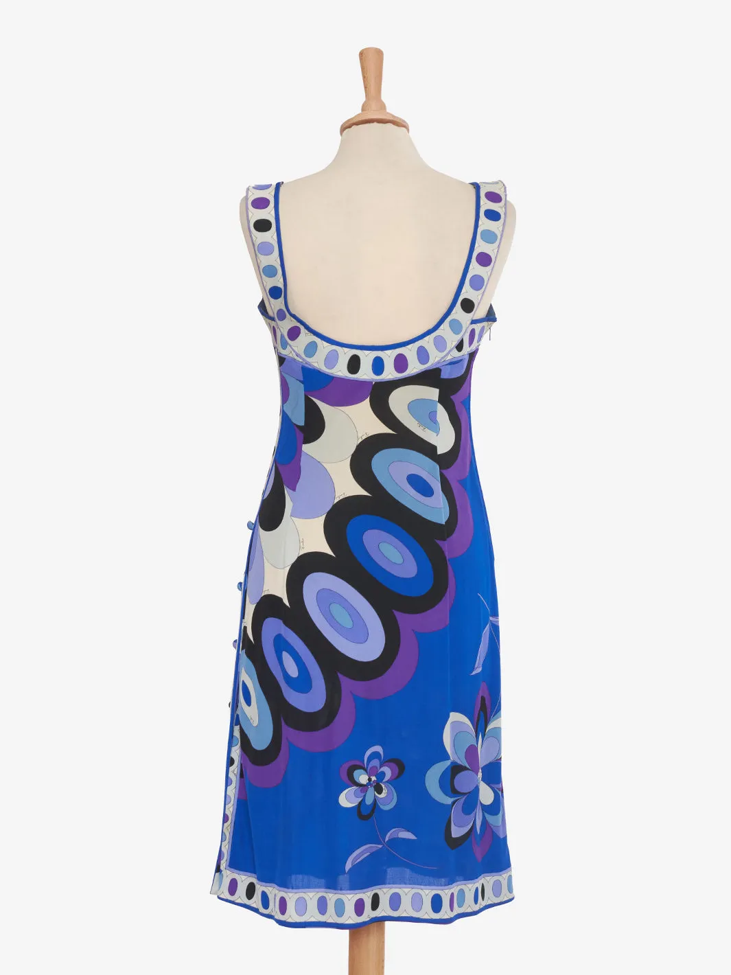 Blue Patterned Dress by Emilio Pucci