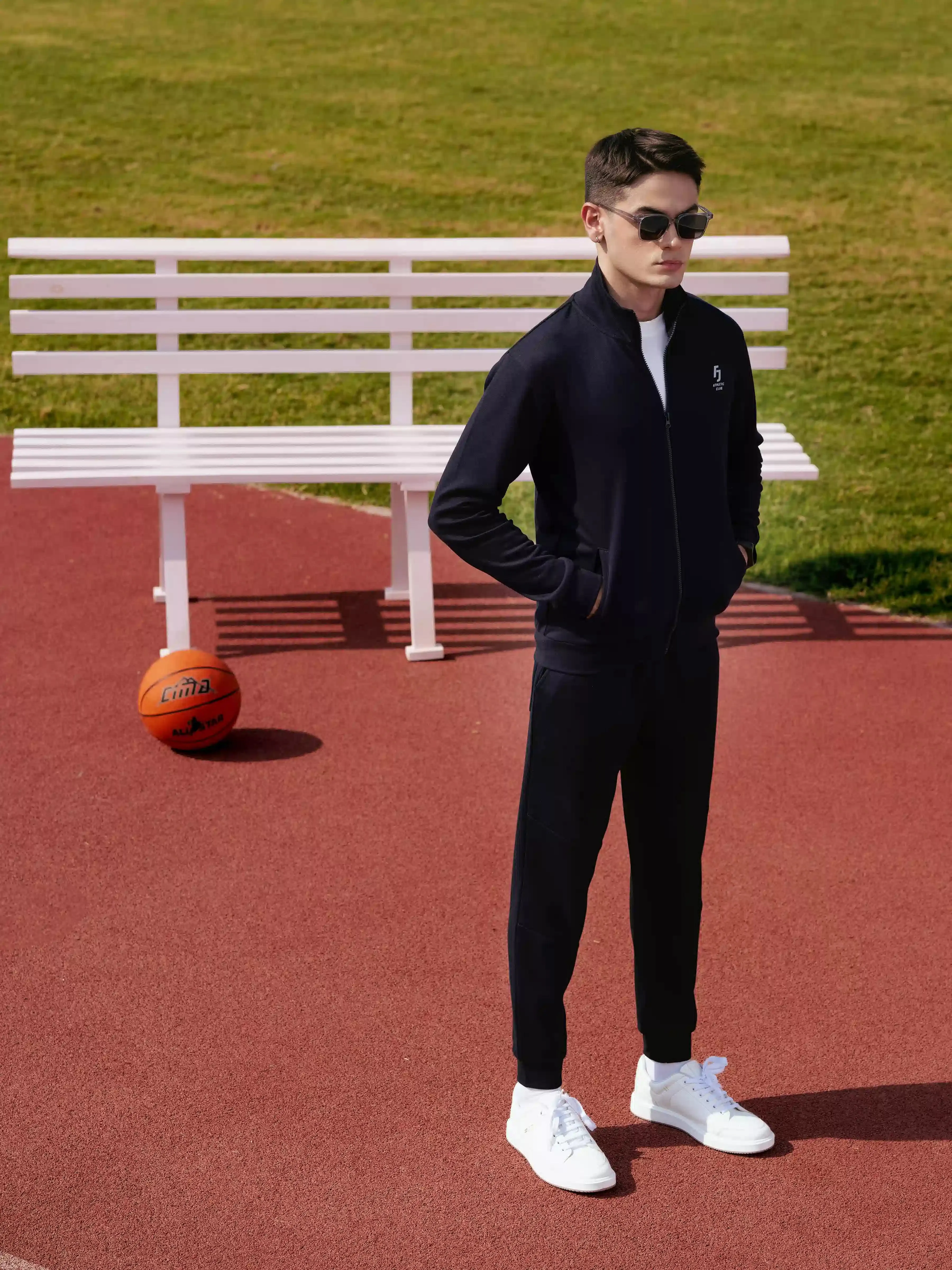 Blue Regular Fit Jog Pant | Tracksuit - FMBTKS24-016