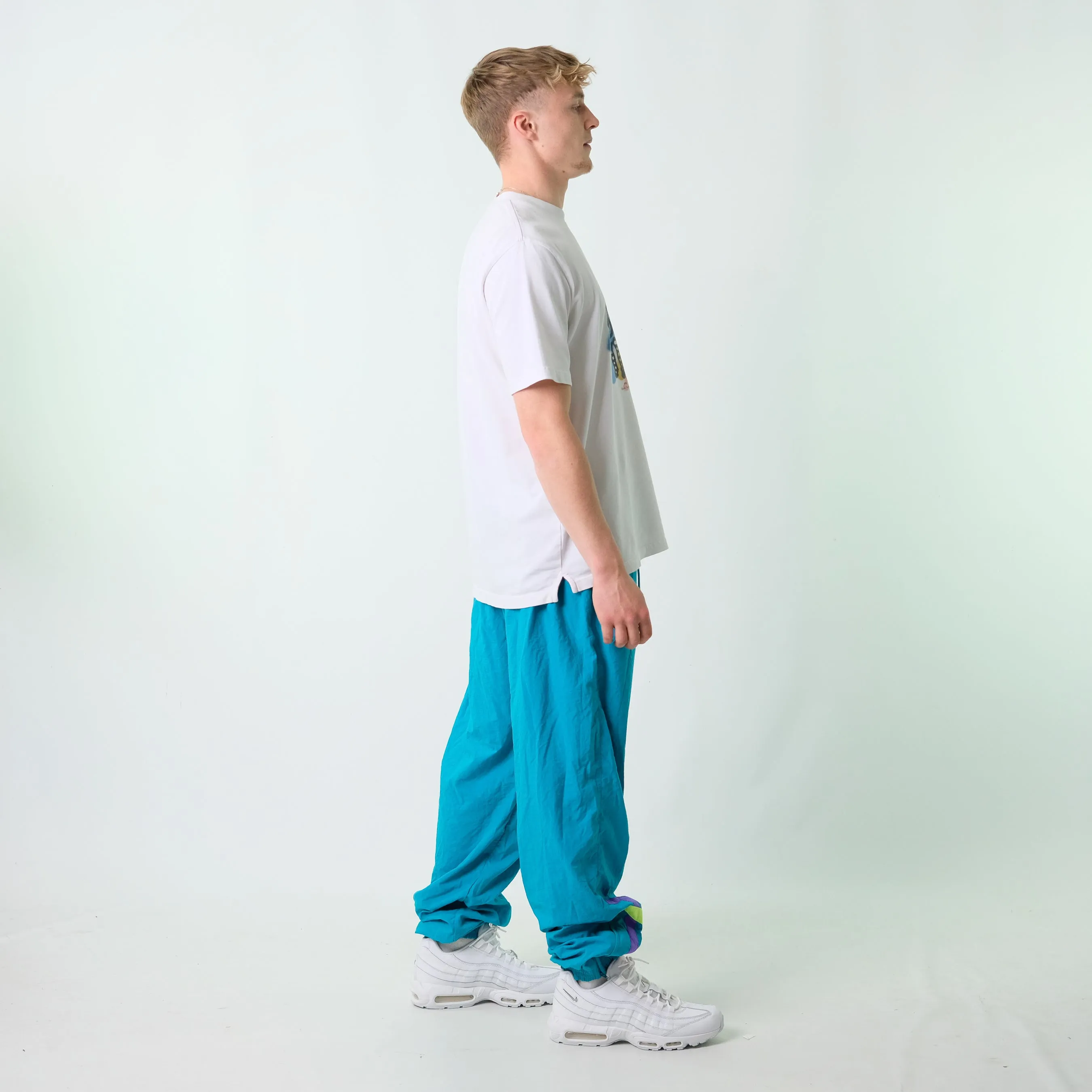 Blue y2ks Nike Tracksuit Bottoms  Baggy Pants (36x32)