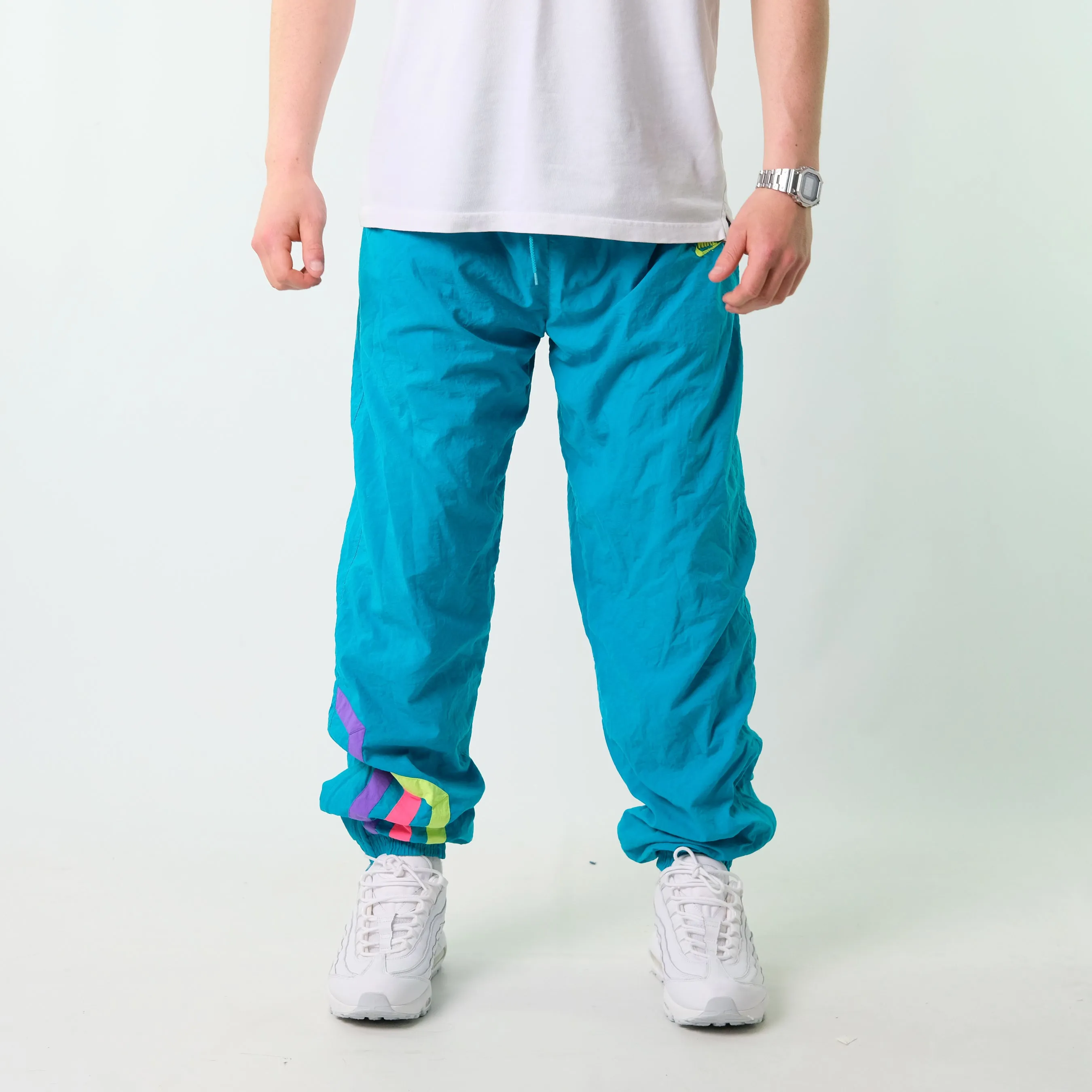 Blue y2ks Nike Tracksuit Bottoms  Baggy Pants (36x32)