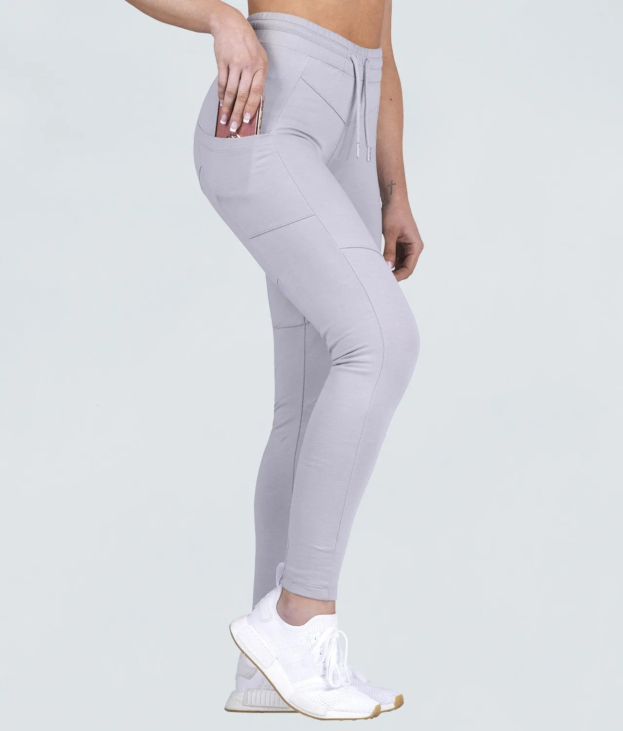 Born Tough Women Contoured Tracksuit Bottom Gray