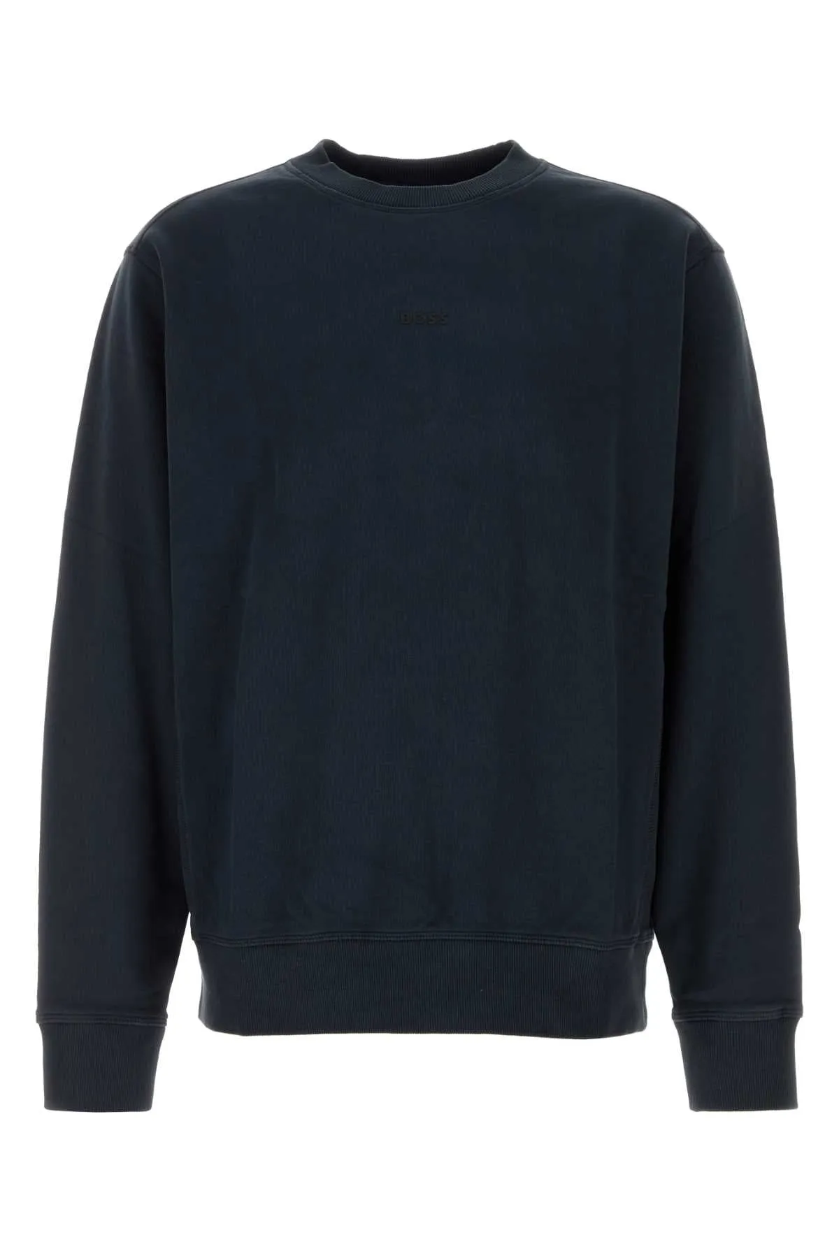 Boss Midnight Blue Cotton Sweatshirt