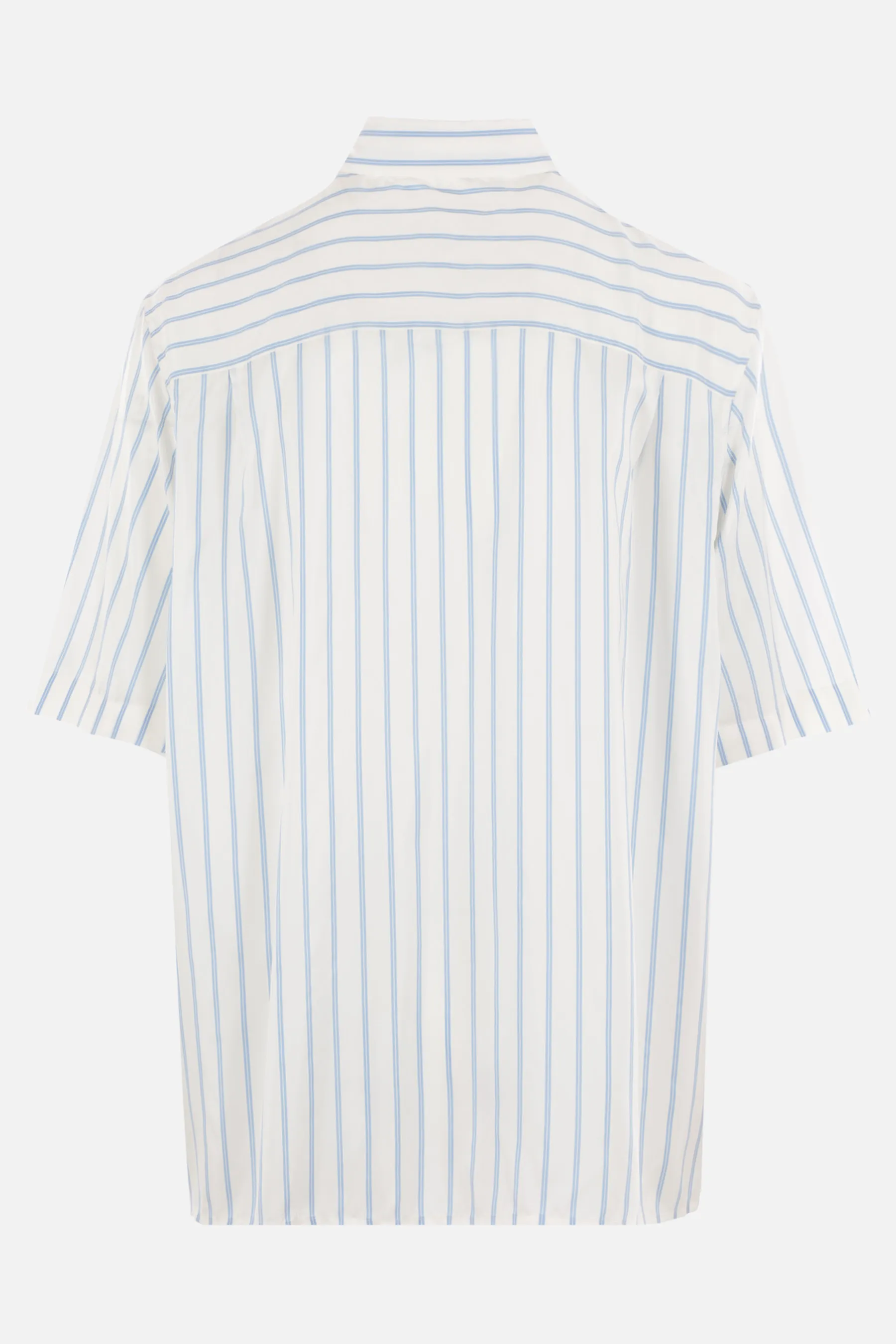 Bottega Veneta silk short-sleeve striped shirt