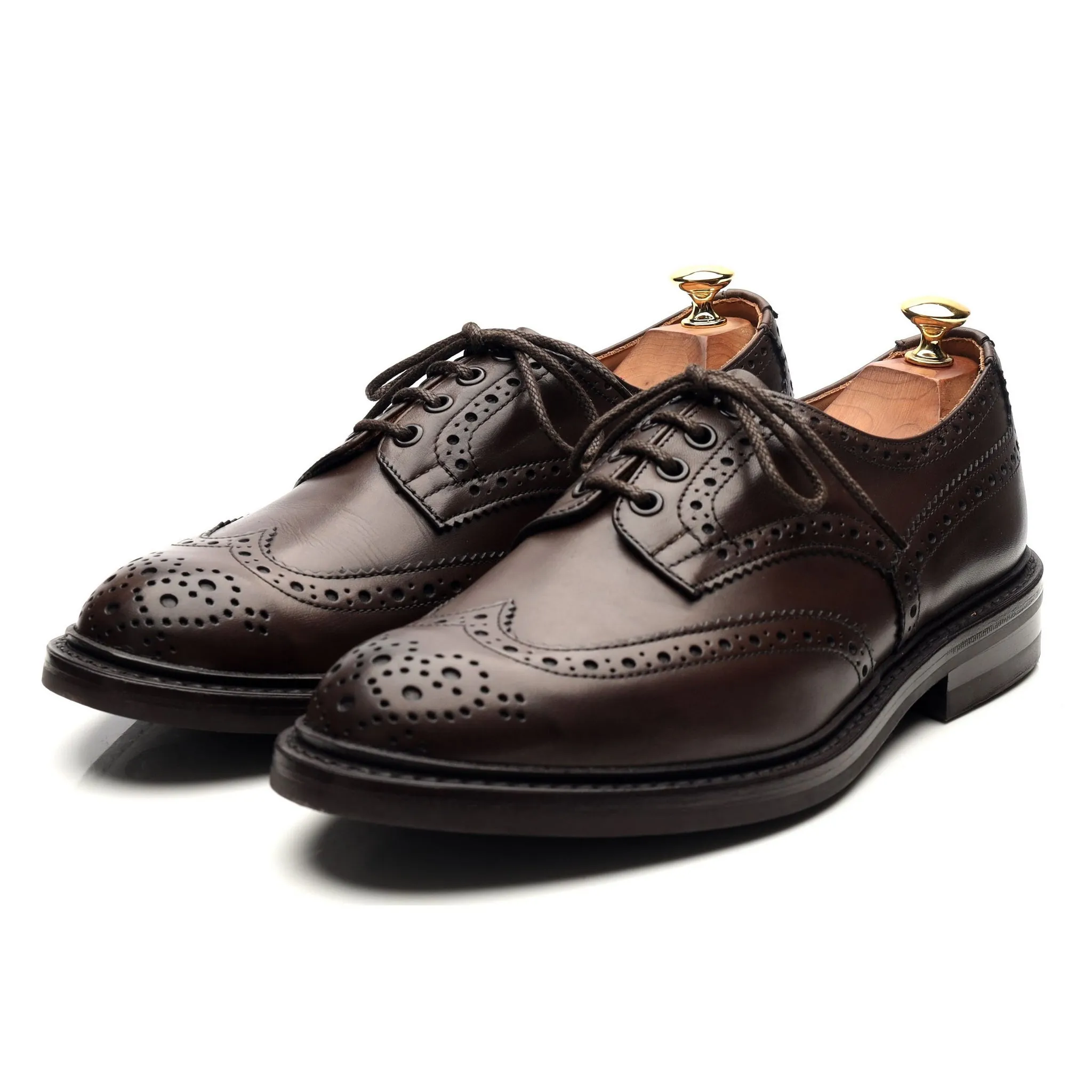 'Bourton' Dark Brown Leather Derby UK 9