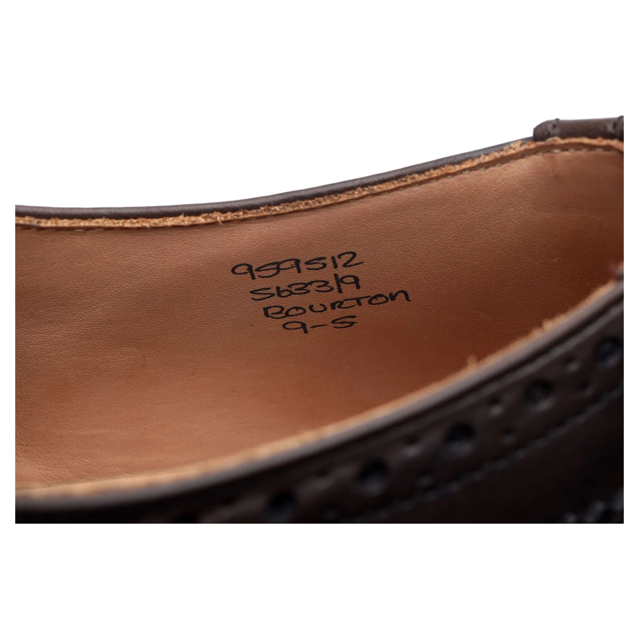 'Bourton' Dark Brown Leather Derby UK 9