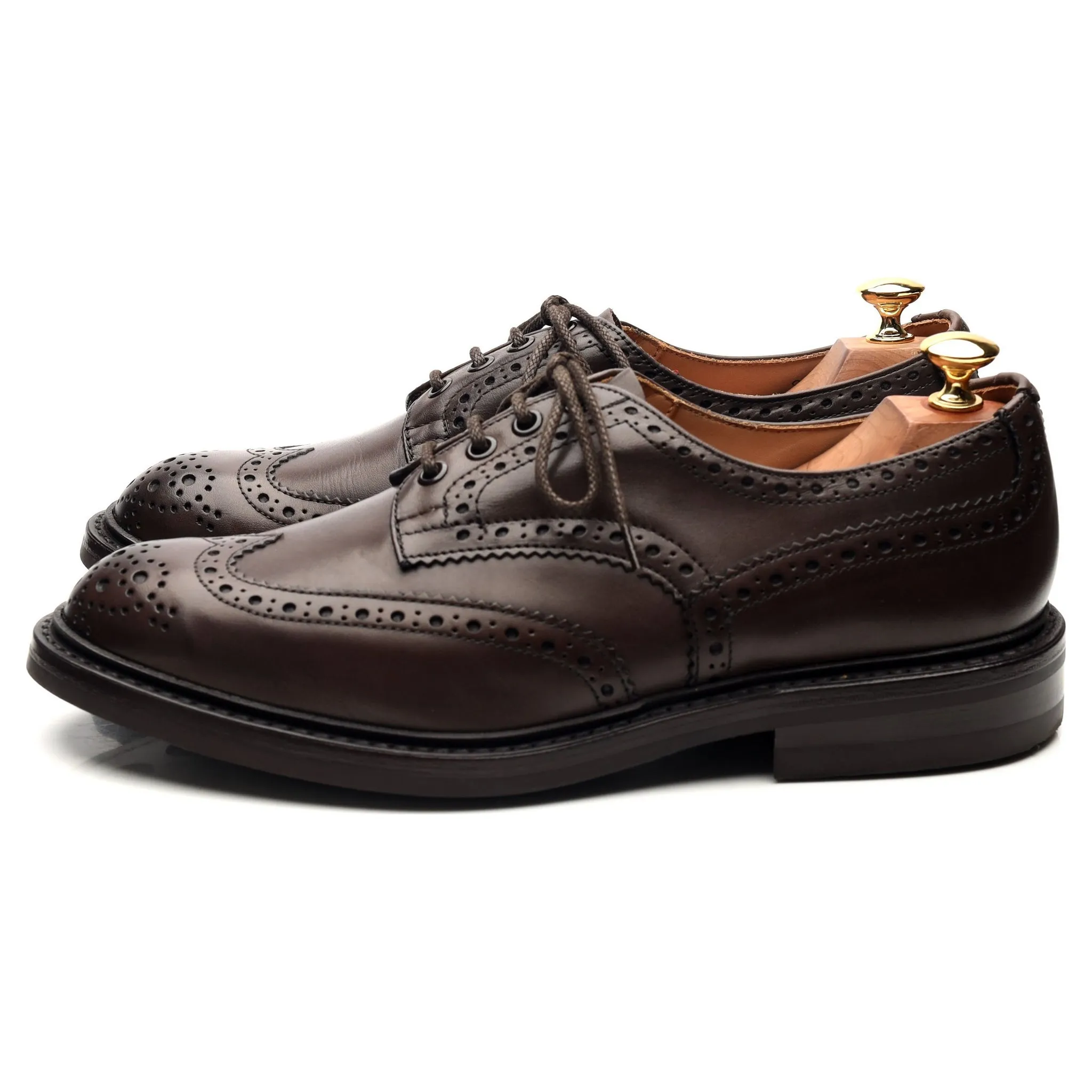 'Bourton' Dark Brown Leather Derby UK 9