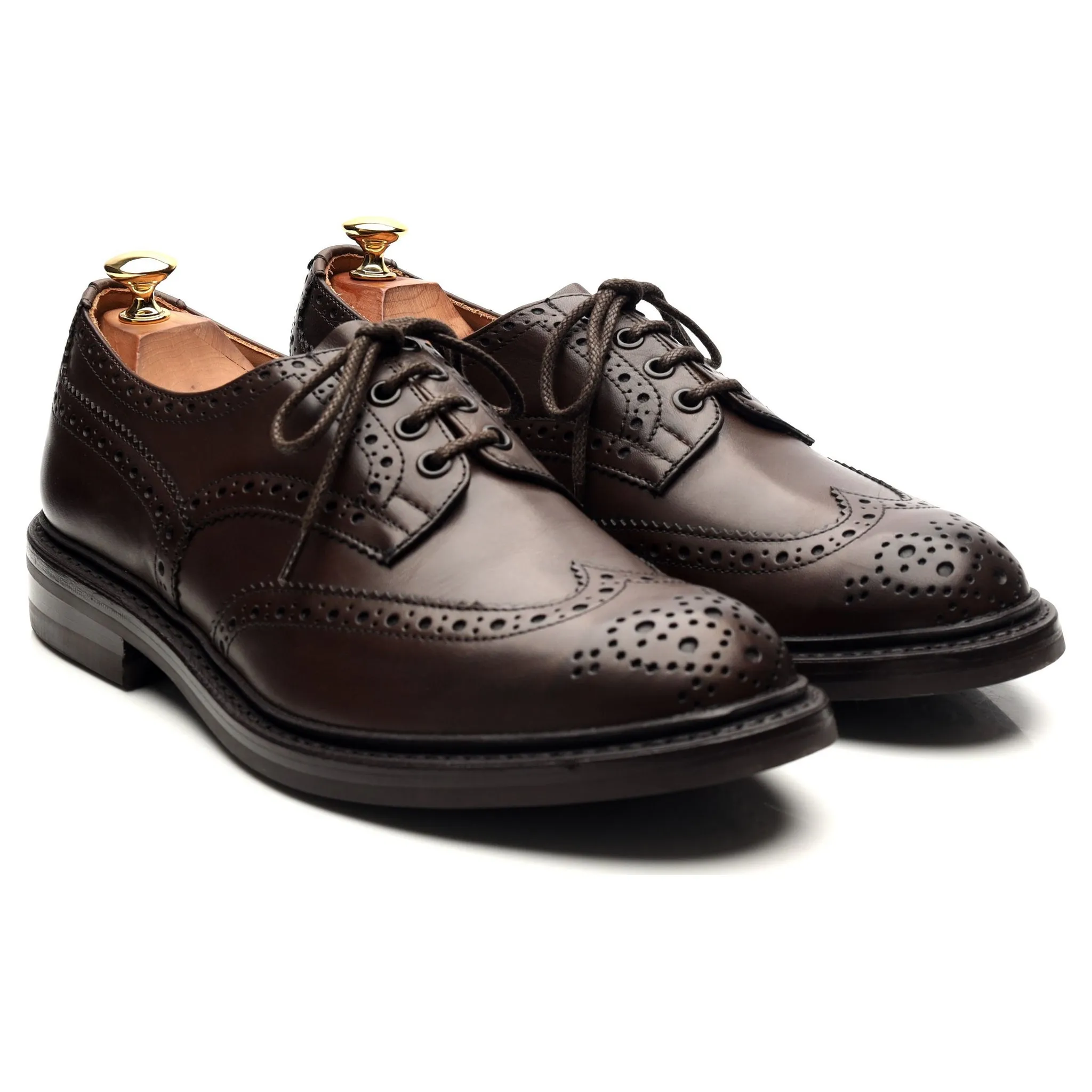 'Bourton' Dark Brown Leather Derby UK 9