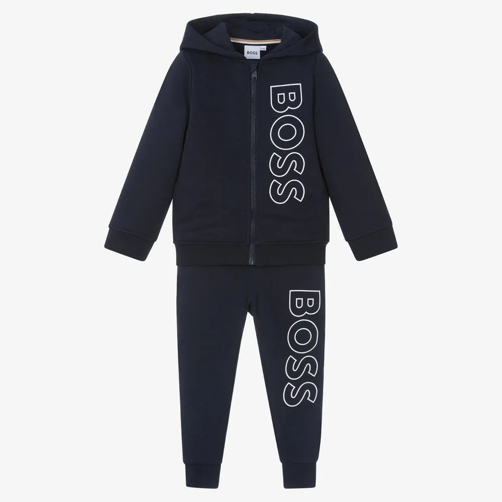 Blue Hoodie Boys Tracksuit