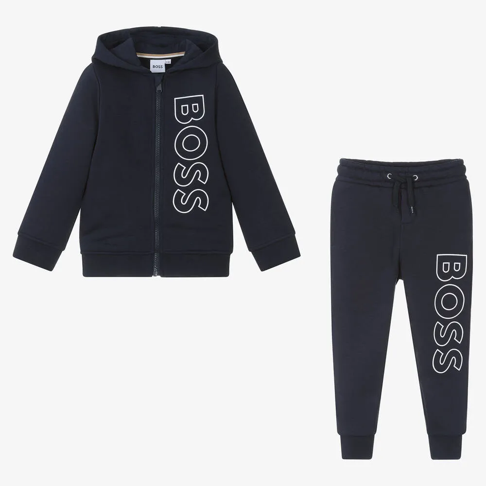 Blue Hoodie Boys Tracksuit