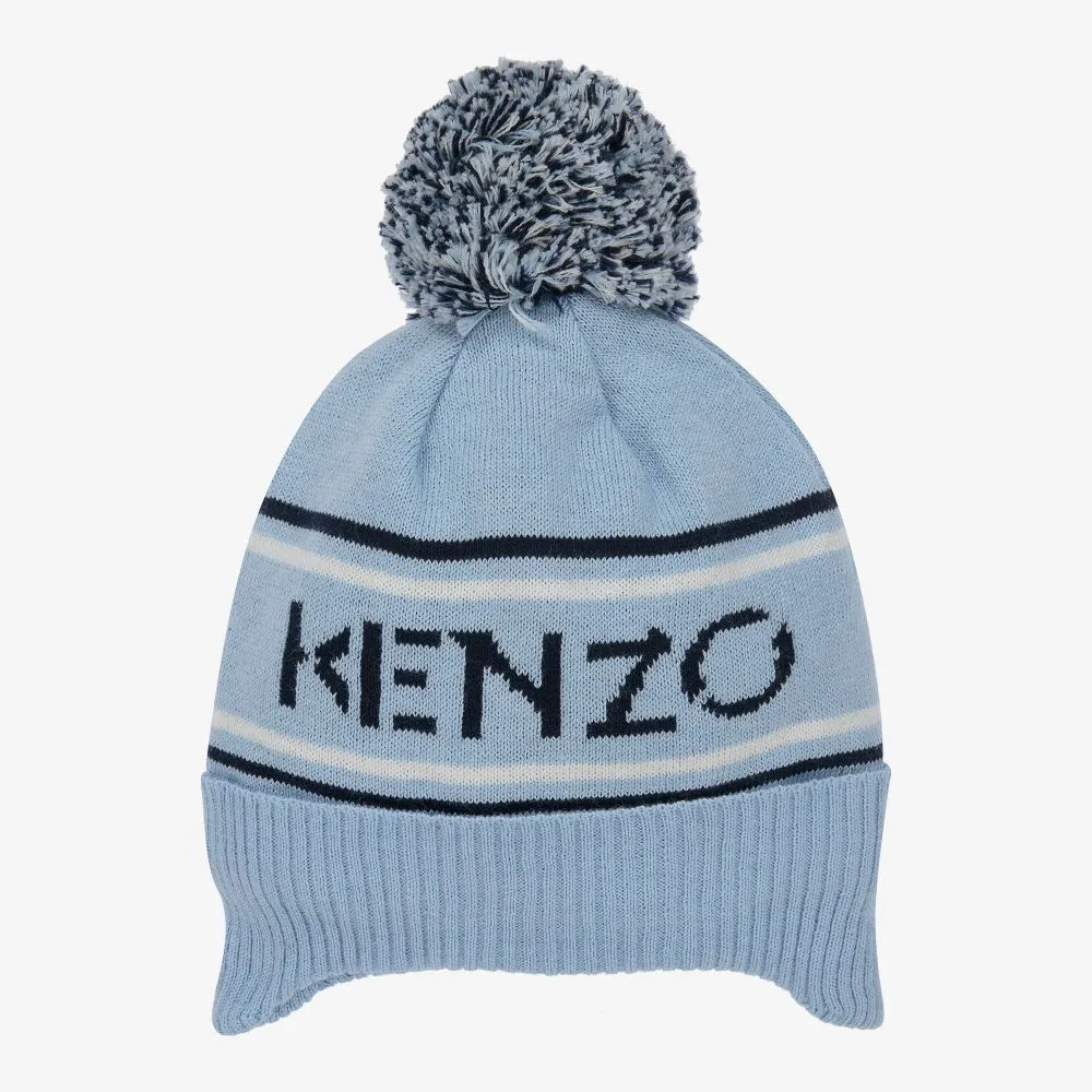 Boys Blue Logo Knit Hat