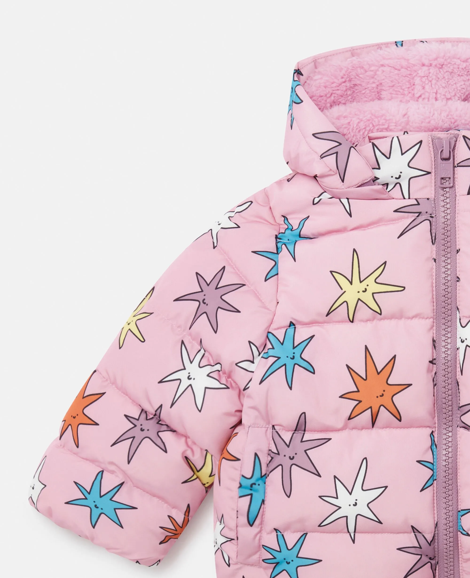 Puffer Coat with Bright Stars