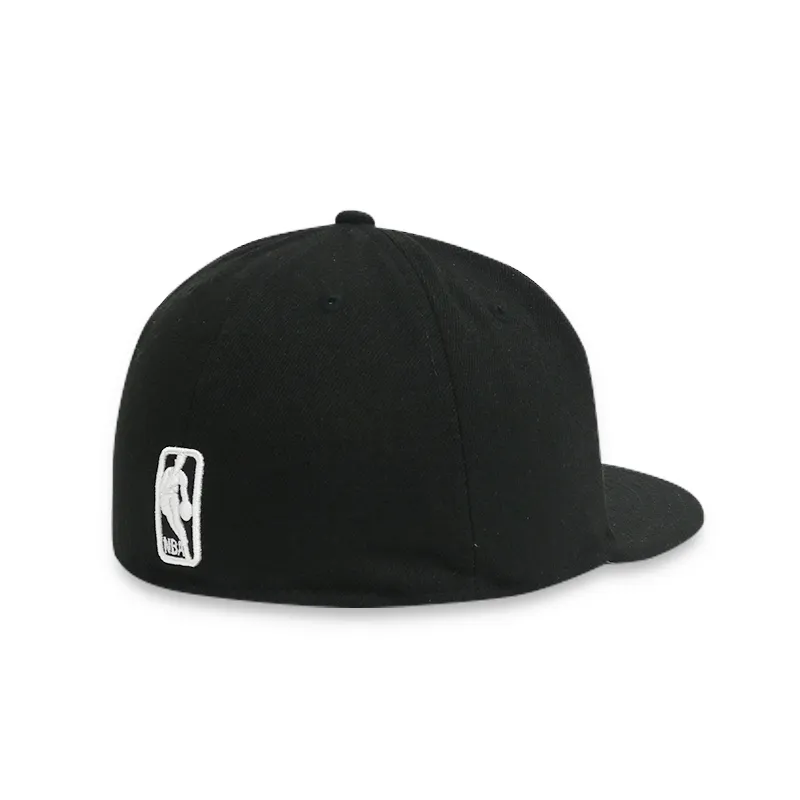 Brooklyn Nets Men's Black Fitted Cap