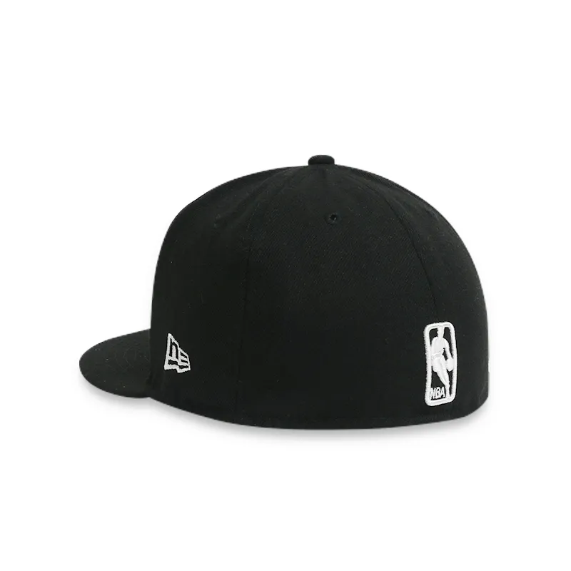 Brooklyn Nets Men's Black Fitted Cap