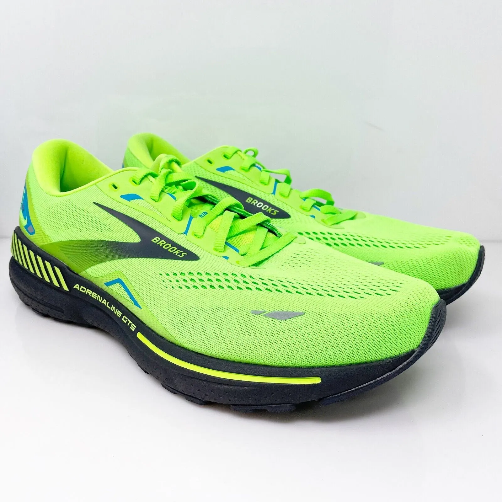 Brooks Mens Adrenaline GTS 23 1103912E373 Green Running Shoes Sneakers Sz 13 2E