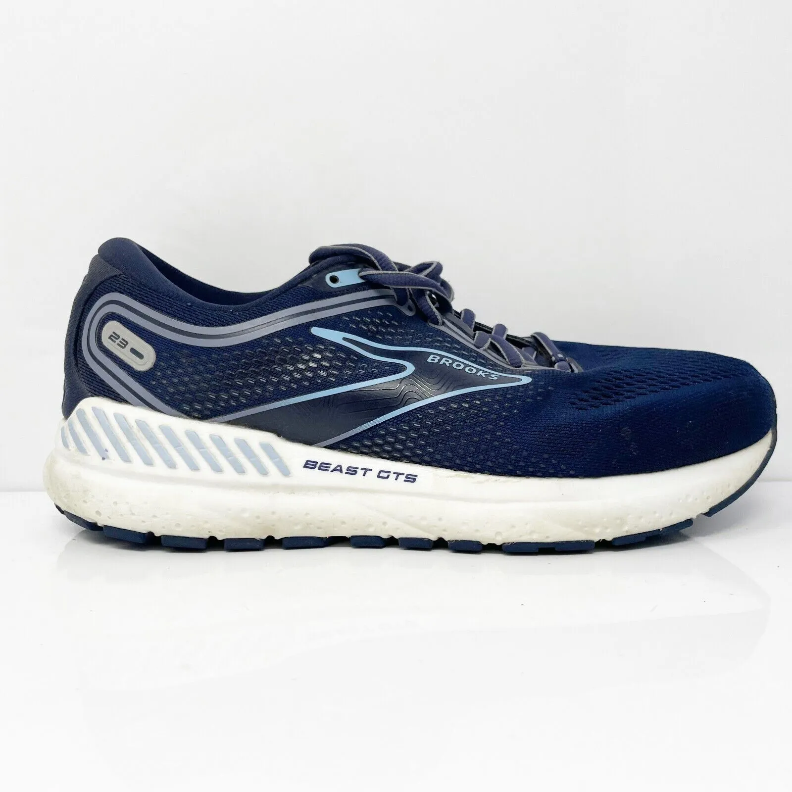 Brooks Mens Beast GTS 23 1104012E495 Blue Running Shoes Sneakers Size 8.5 2E