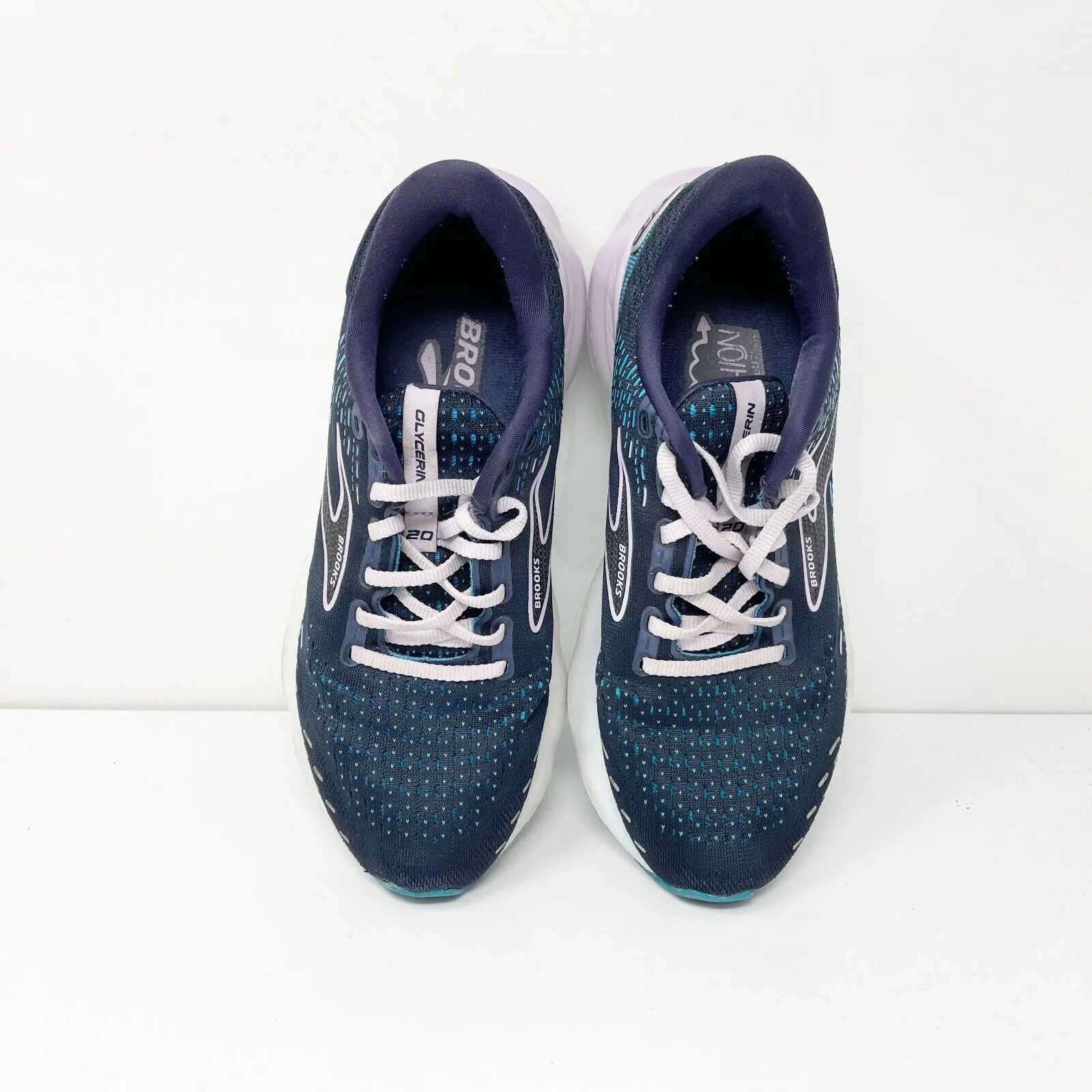 Brooks Womens Glycerin 20 1203691B499 Blue Running Shoes Sneakers Size 8.5B