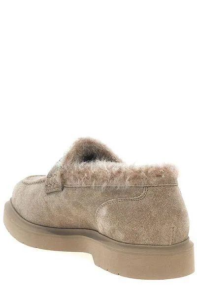 Elegant Calfskin Moccasins Women