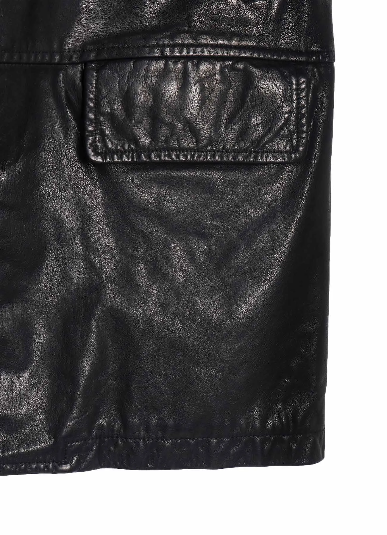 BUFFALO WASHED LEATHER CAR COAT